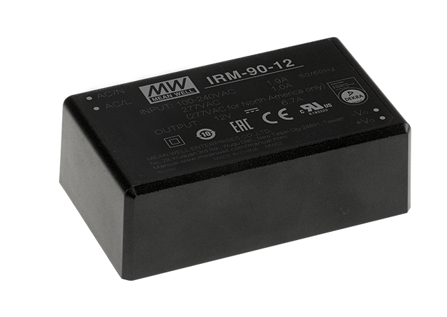 明緯IRM-90系列90W膠囊型電源